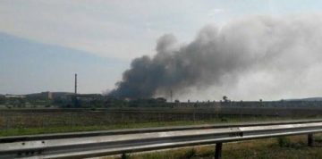 Пожар избухна в Екологичния завод край Шишманци