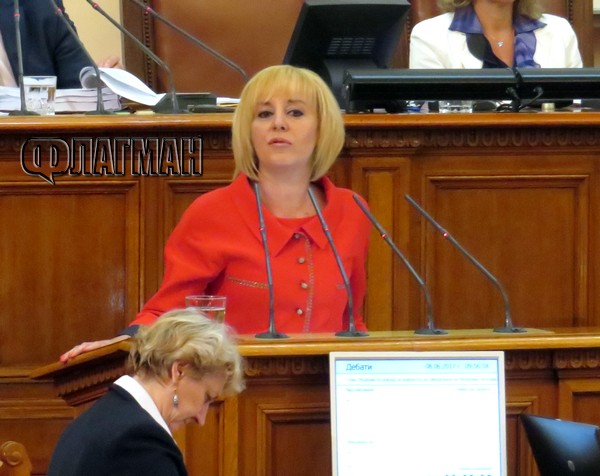 Мая Манолова се окъпа в депутатска любов