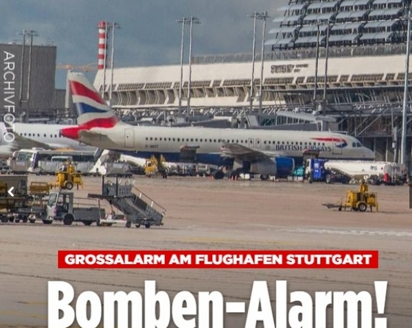Евакуиран е български самолет на летището в Щутгарт заради бомбена заплаха