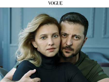 Ликът на Зеленски от корицата на „Vogue” крещи, че войната в Украйна е пропаганда и манипулации