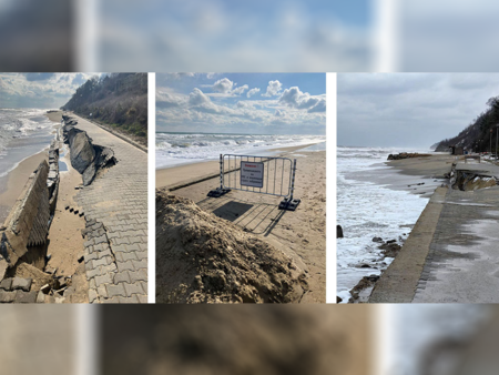 Община Несебър започва спешен ремонт на крайбрежната алея в Обзор