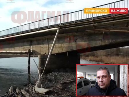 Опасен ли е мостът над река Караагач, залят след потопа? Укрепват пътя за Приморско