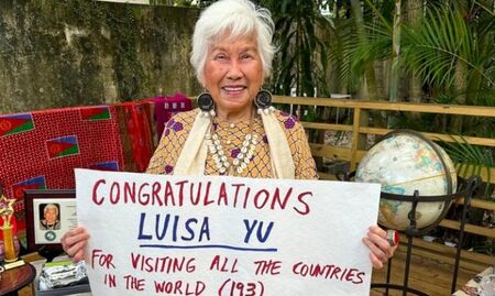 79-годишната жена, която сбъдна мечтата си да посети всички страни в света