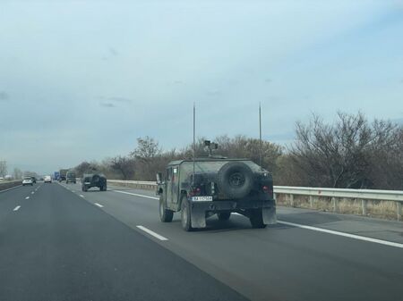 Военна техника тръгва по пътищата на страната