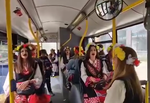 Лазарки в градския транспорт на Бургас (ВИДЕО)