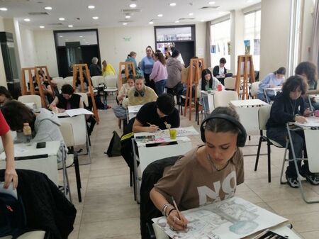Младите таланти на Бургас рисуваха за Деня на Европа