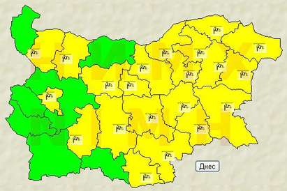 "Жълт" код за Бургас заради силен вятър