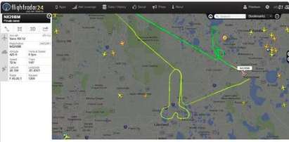 Самолет изминал маршрут с формата на пенис