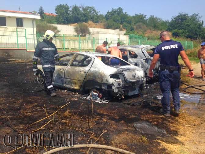 Вижте какво причини огнената стихия на плажа в Сарафово(СНИМКИ)