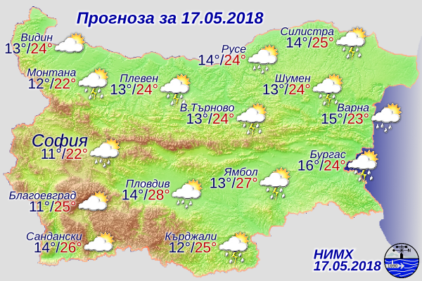 Ще се развали ли времето днес? Ето я прогнозата на метеоролозите