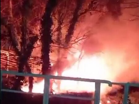 62 годишен мъж е причинил пожара  Заведение в Бургаските минерални