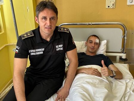 От ОДМВР-Бургас с подробности за среднощната гонка, завършила с ранен полицай