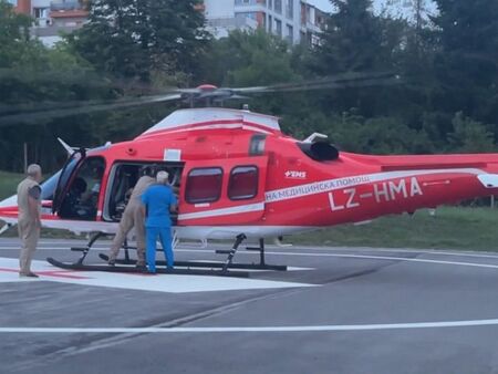 В тежко състояние е пациентът , транспортиран с въздушната линейка от Велико Търново