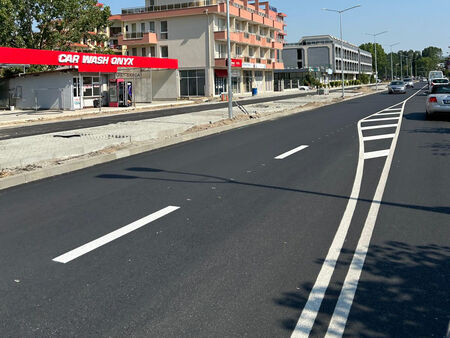 Завърши ремонтът на част от главна улица в Несебър, предстои следващ етап