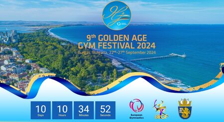 Бургас става върхова точка за 1414 участници от 19 държави с Golden Age Gym Festival 24