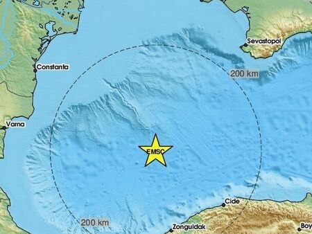 Силно земетресение в Черно море