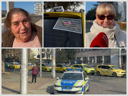 Бургаските таксиметрови шофьори се включиха в националния протест който се